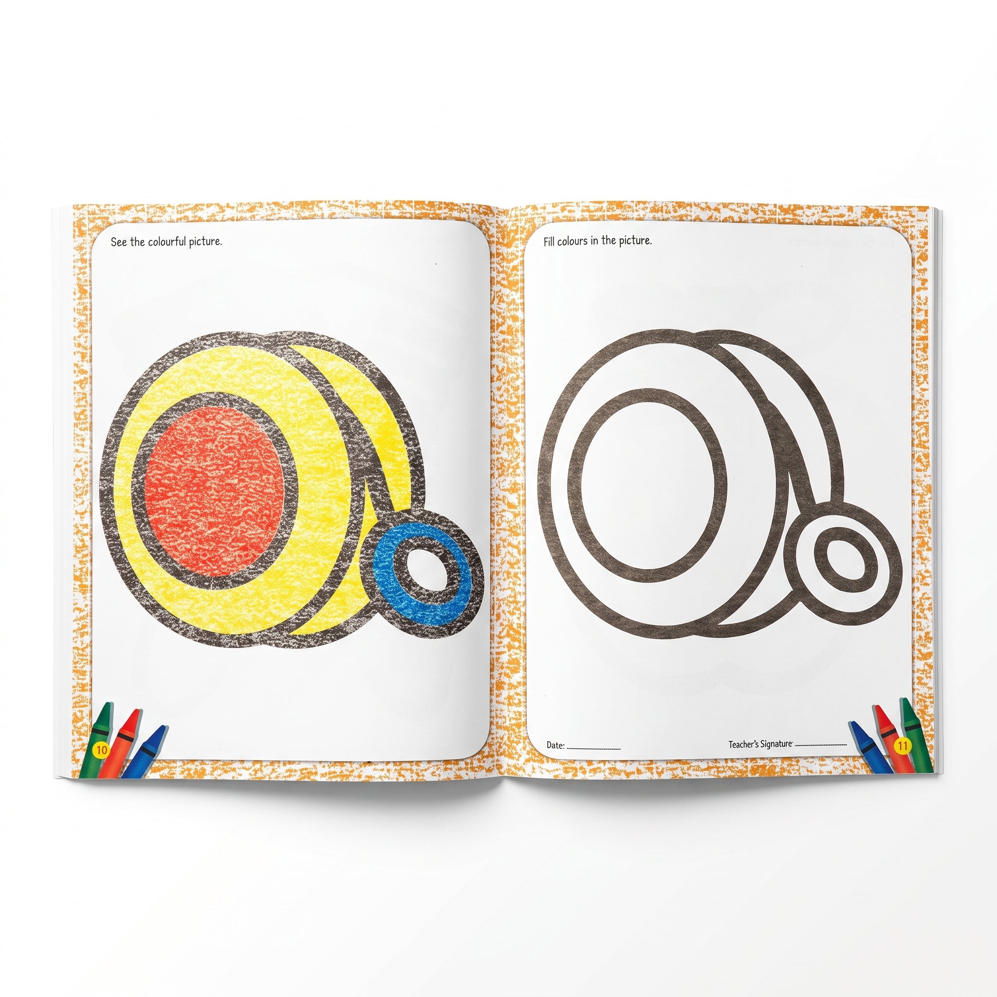KG Crayon Colouring Book Book-1 (16 Pages)