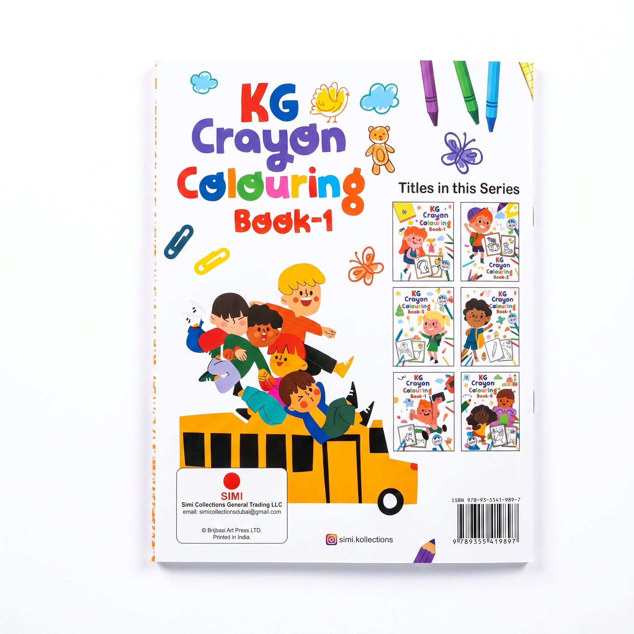 KG Crayon Colouring Book Book-1 (16 Pages)