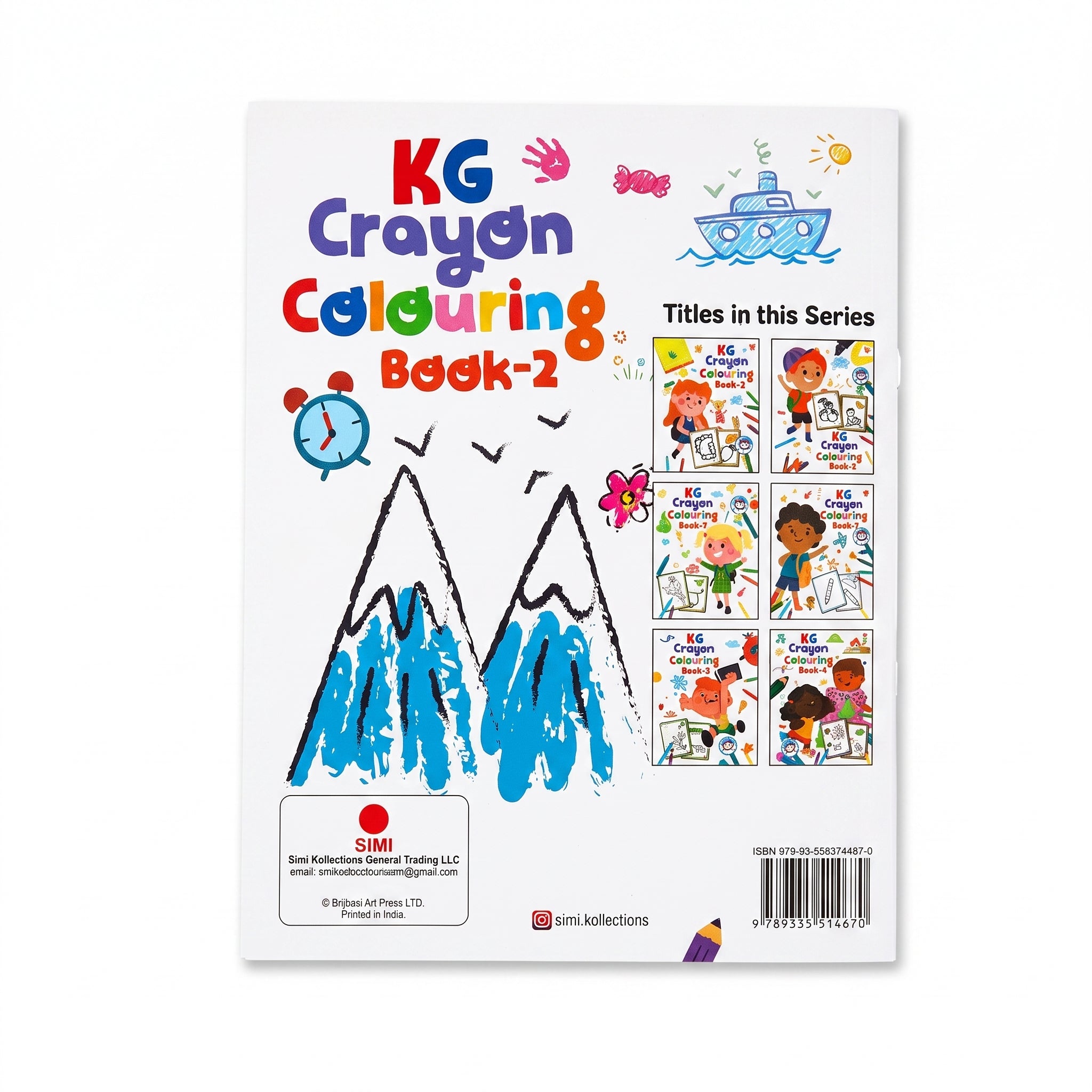 KG Crayon Colouring Book Book-2 (16 Pages)