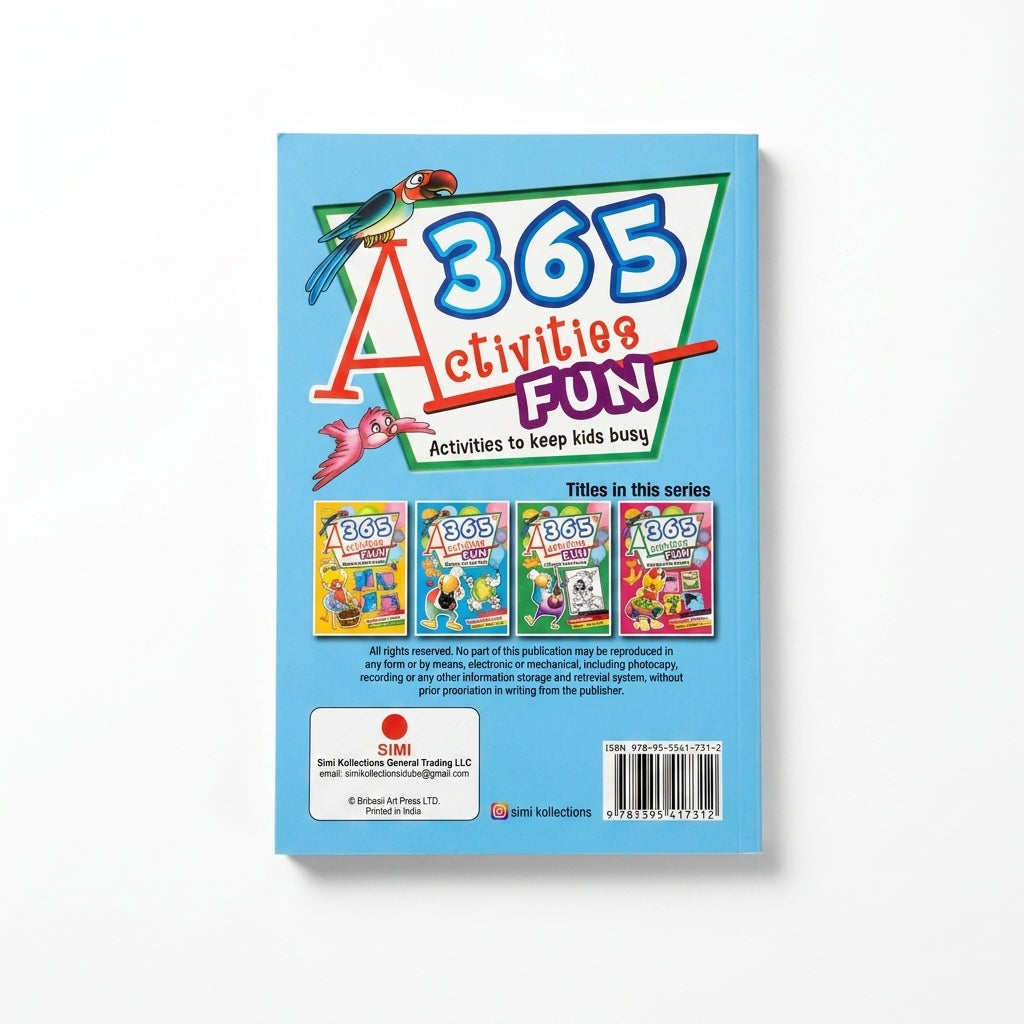 365 Activities Fun - Activities to Keep Kids Busy Book (24 x 16cm)