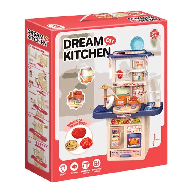 Dream Kitchen mini cooking playset, blue, main view