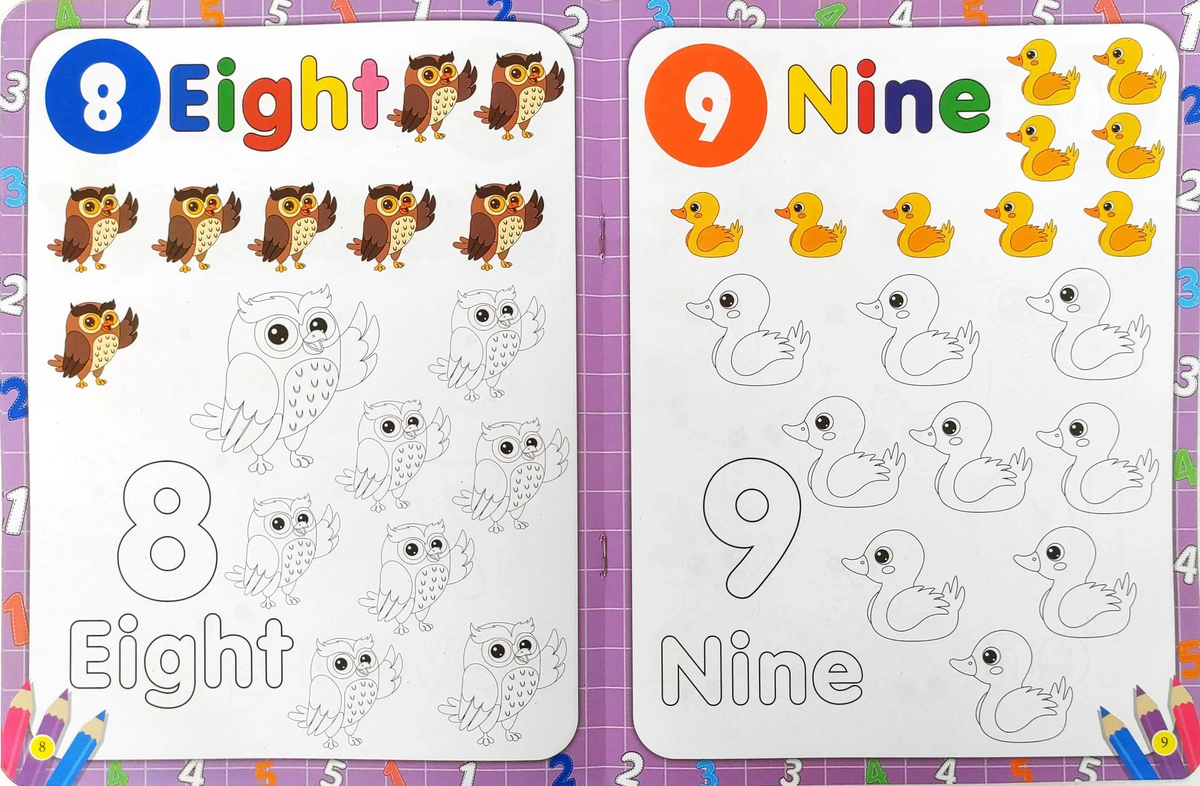 My First Numbers Copy to Colour Book (16 Pages)