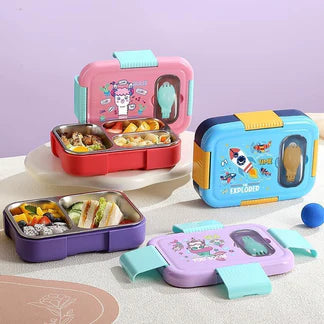 KidZilan fully insulated 304 stainless steel bento lunch box, view 2