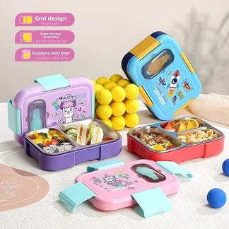 KidZilan fully insulated 304 stainless steel bento lunch box, view 1