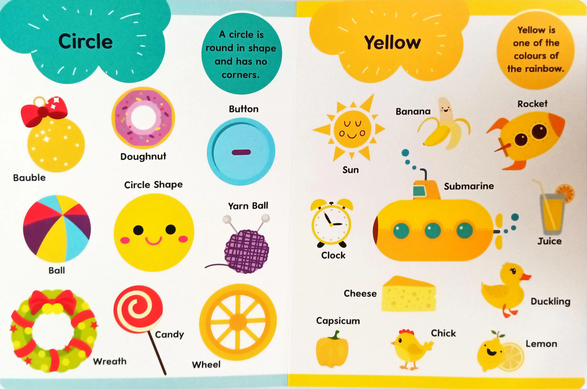 Let's Learn About Amazing Shapes & Colours Book (10 Pages)