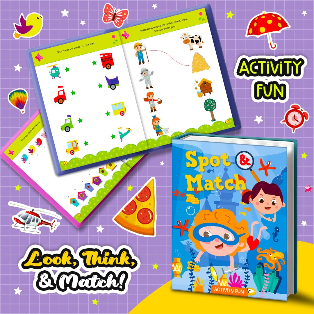 Spot & Match Activity Fun Book (16 Pages)