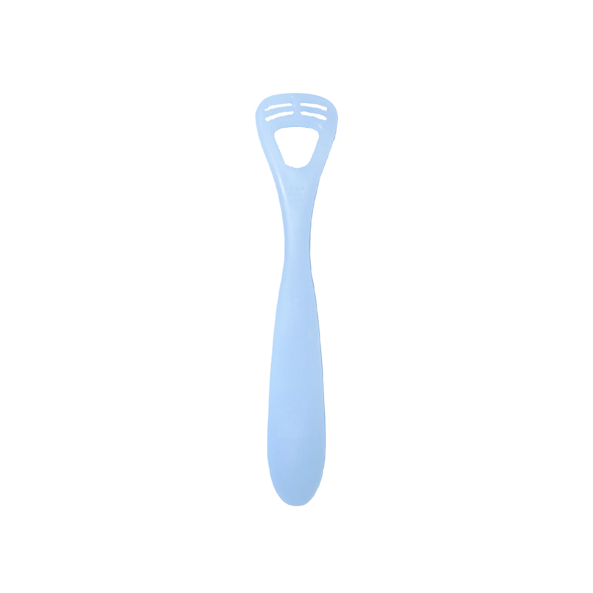 Baby and kids tongue cleaner, blue silicone