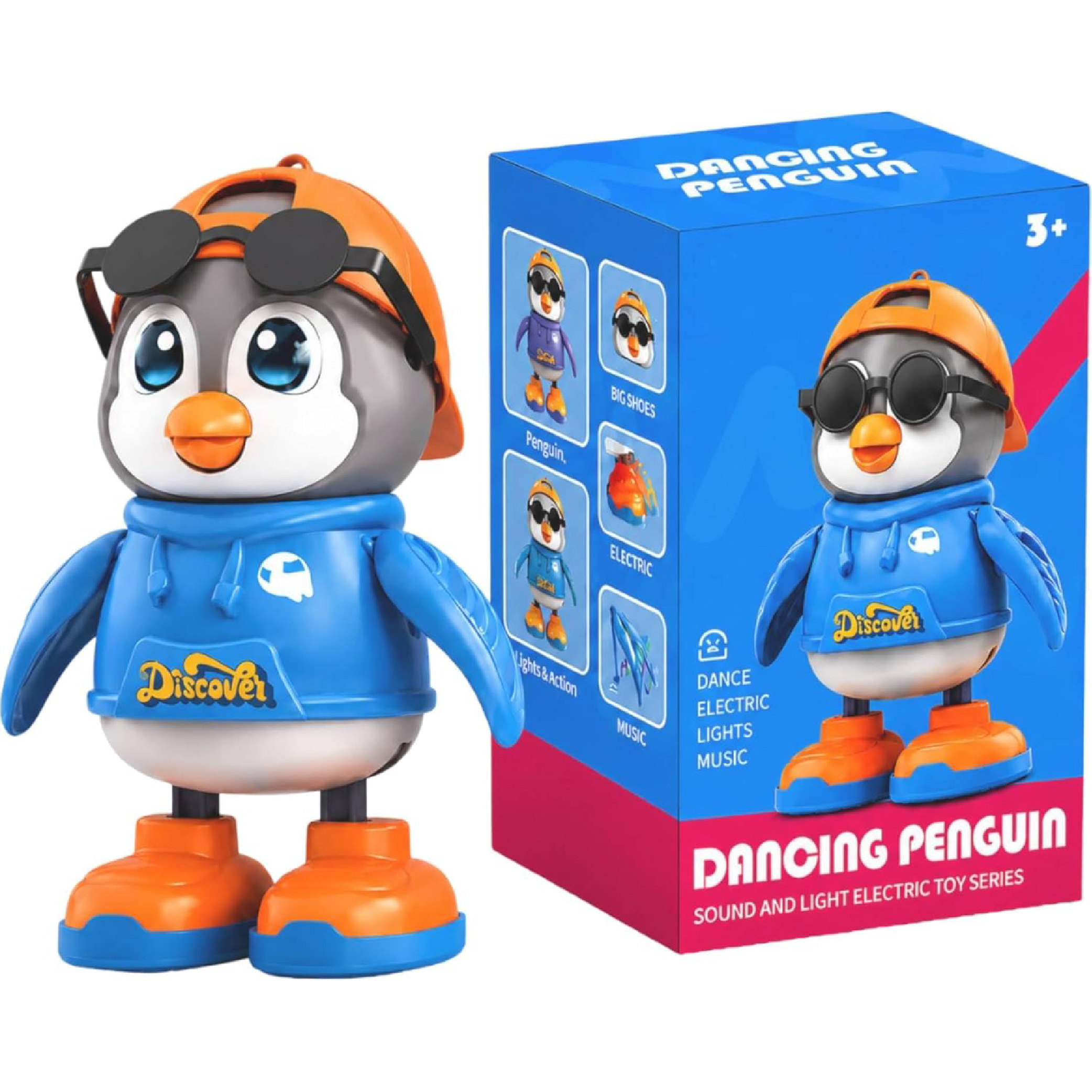 Cool Beats dancing penguin toy, blue