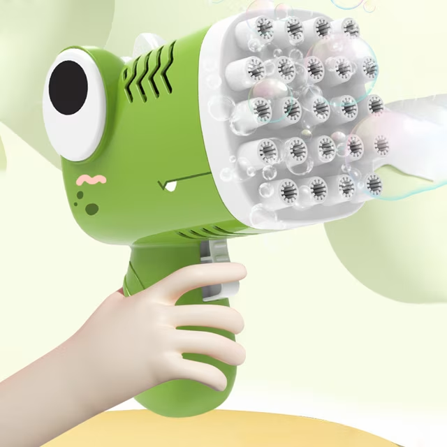One-click dinosaur bubble blaster toy, view 2
