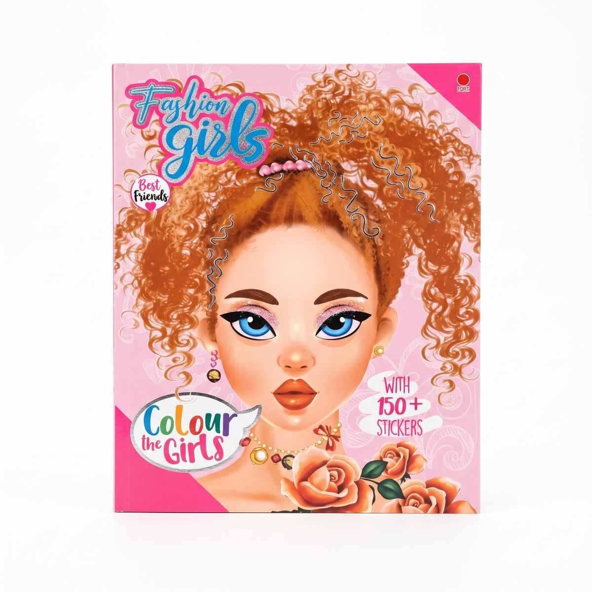 Fashion Girls Colour the Girls 36-Page Activity Book with 150+ Stickers