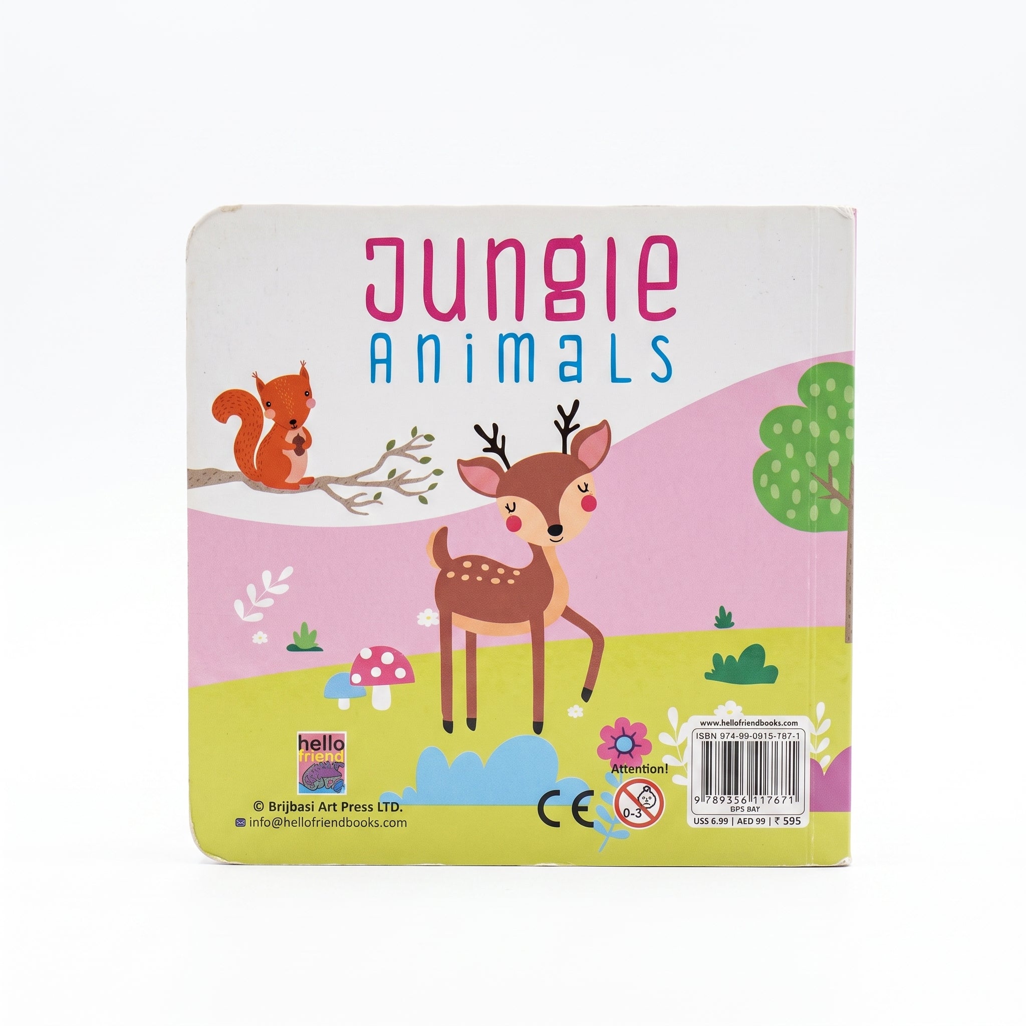 Jungle Animals Puzzle Board Book - Interactive Story & Puzzle (16 x 16cm)