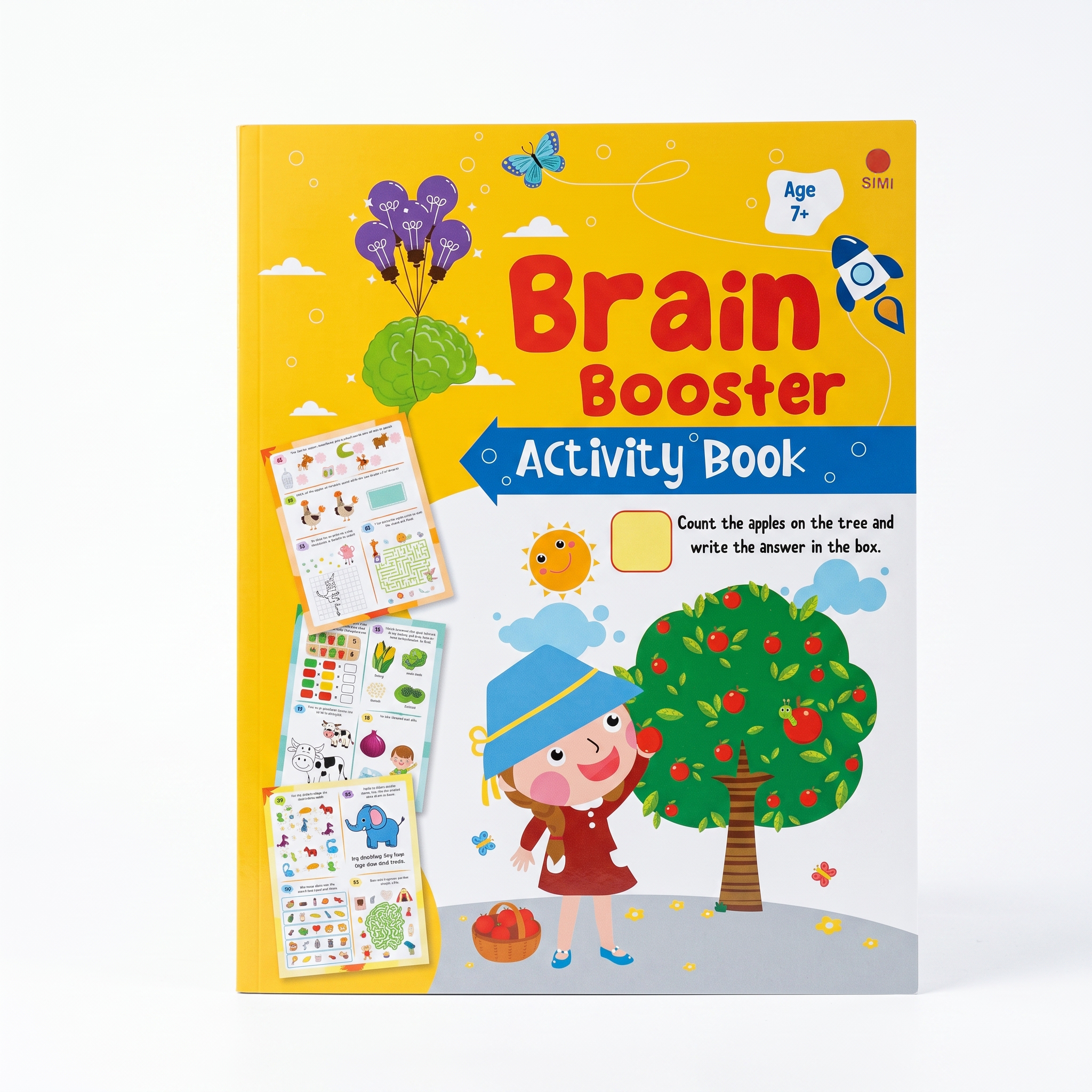 Brain Booster 96-Page Activity Book - 28x22cm (Ages 7+)