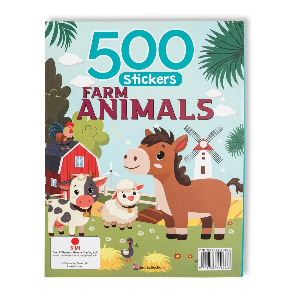 500 Stickers: Farm Animals Activity & Sticker Book (30 x 23cm)