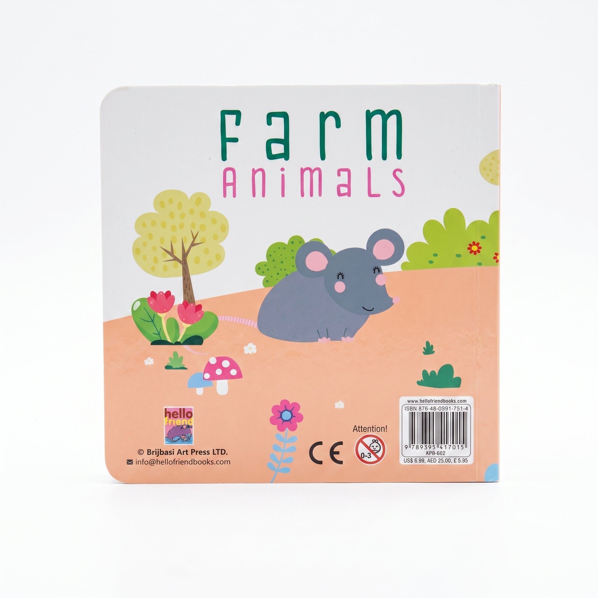 Farm Animals Puzzle Board Book - Interactive Story & Puzzle (16 x 16cm)