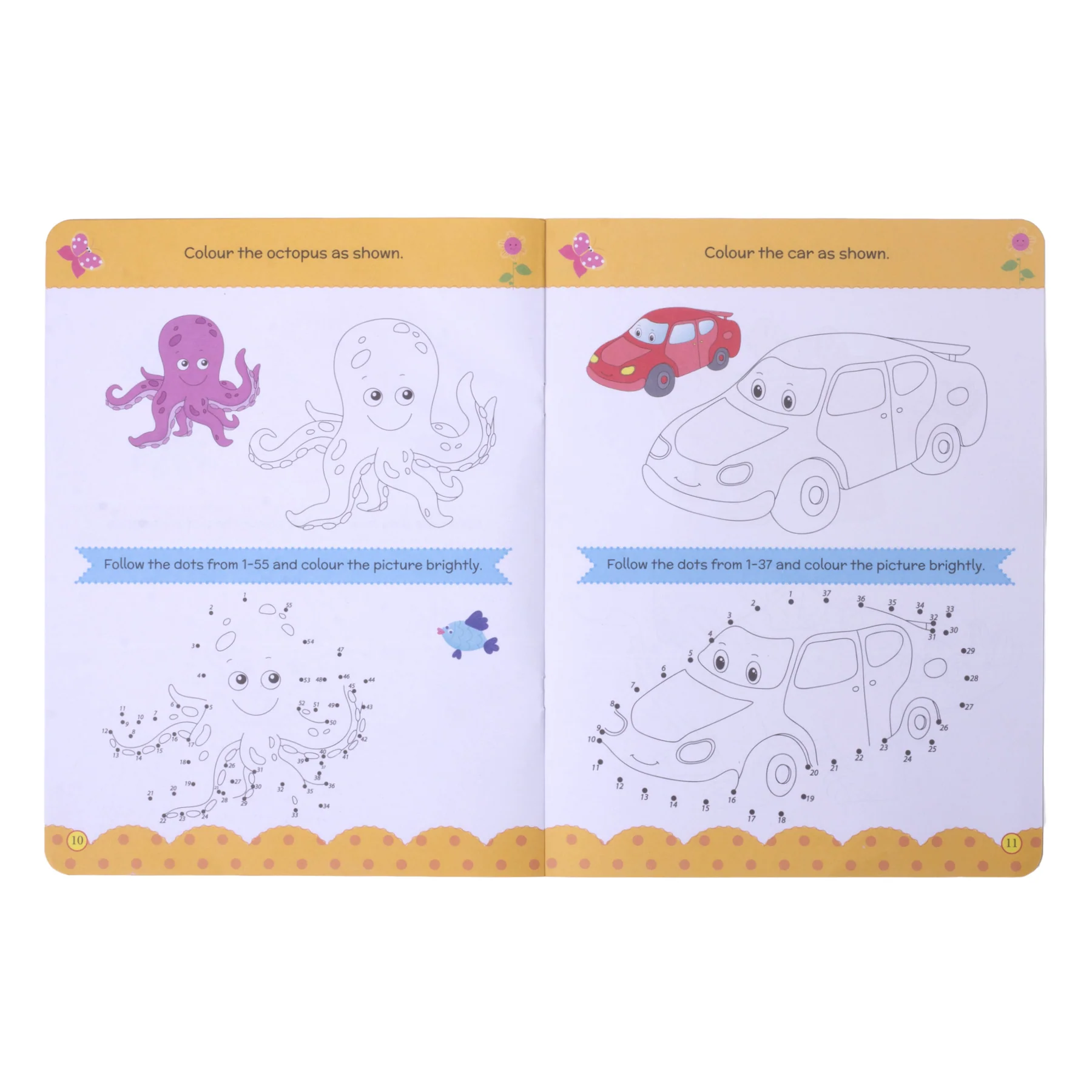 Dot to Dot Books for Kids Activity Book (16 Pages)
