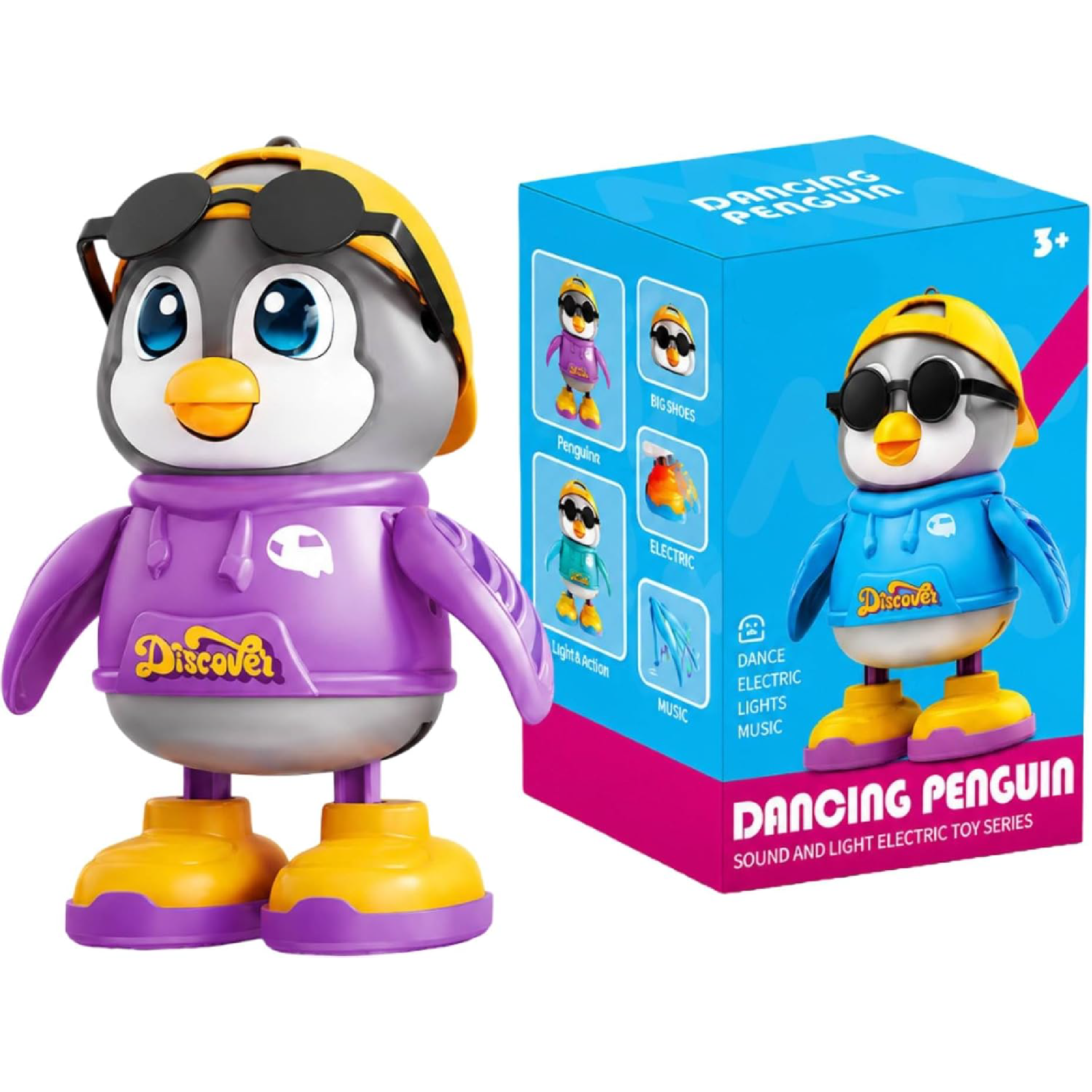 Cool Beats dancing penguin toy, purple