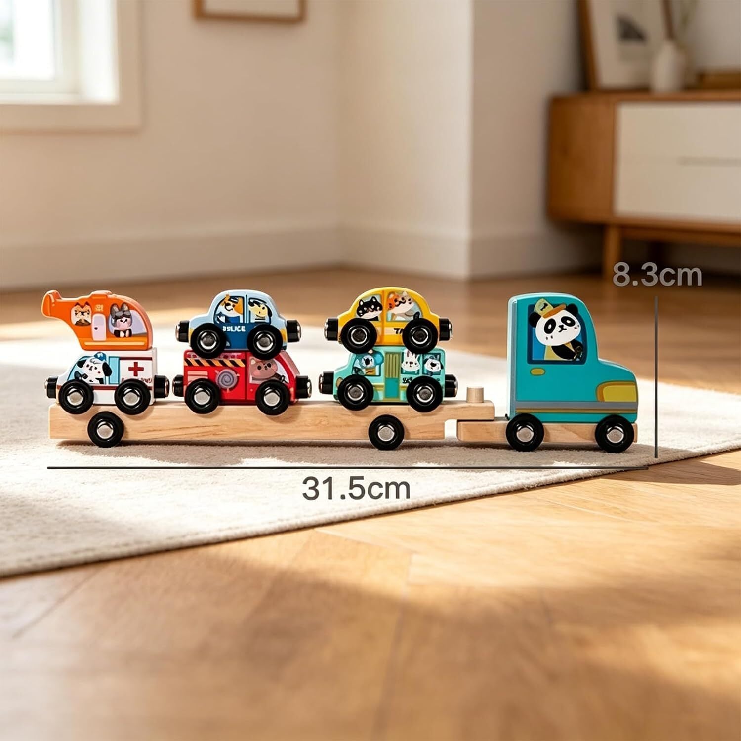 Happy Tails Transit Truck magnetic and stacking set, view 7