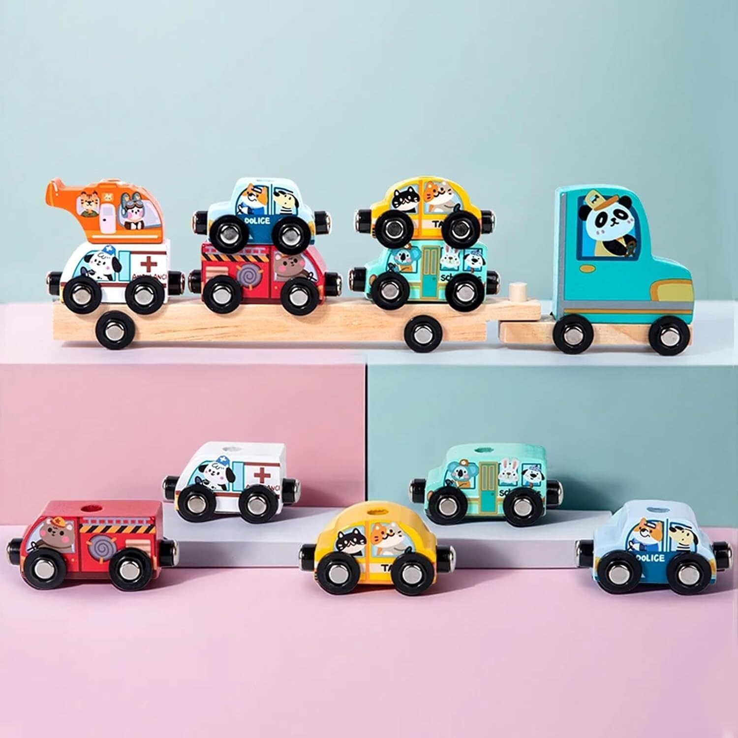 Happy Tails Transit Truck magnetic and stacking set, view 6