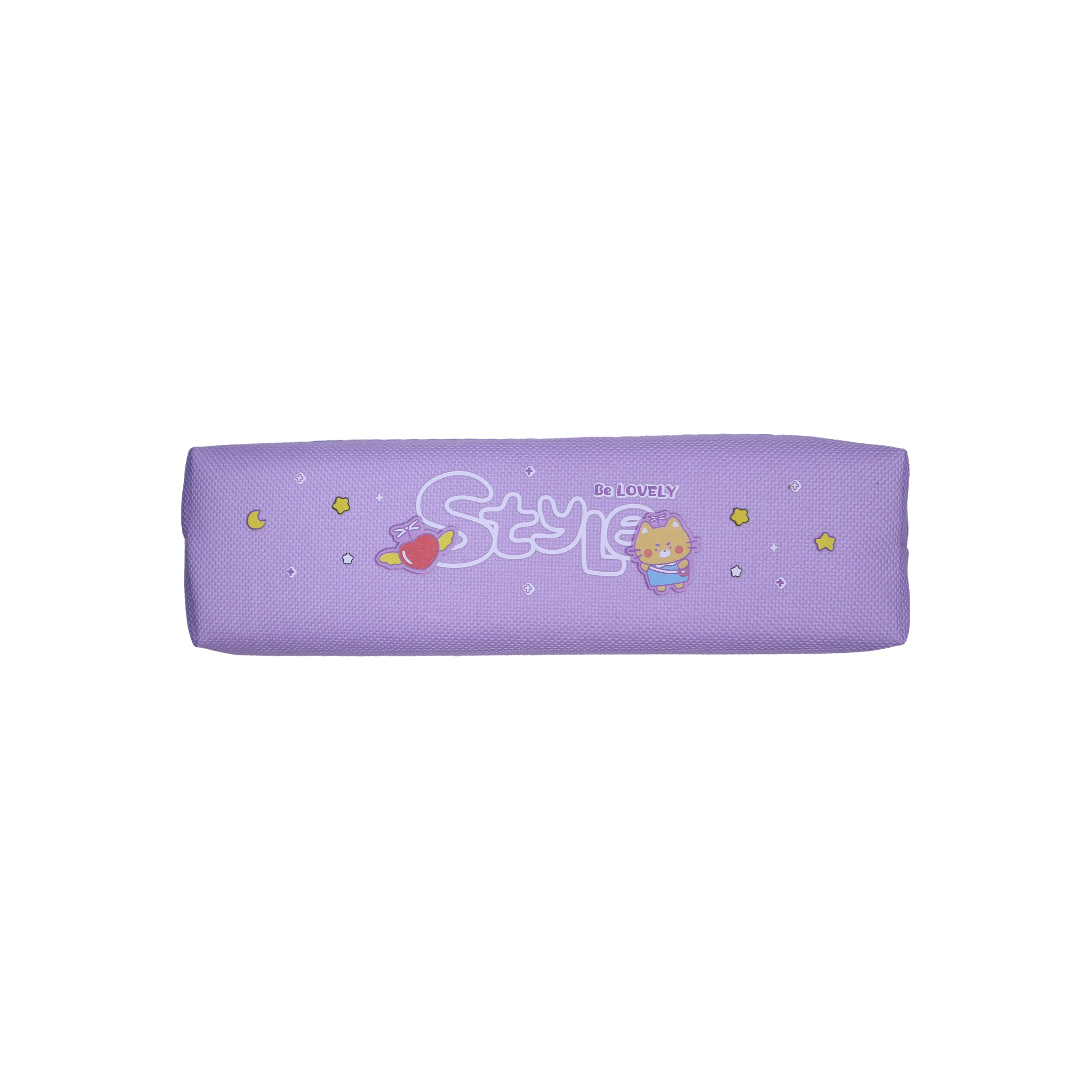 KidZilan Sweet Kitty pastel canvas pencil pouch, violet