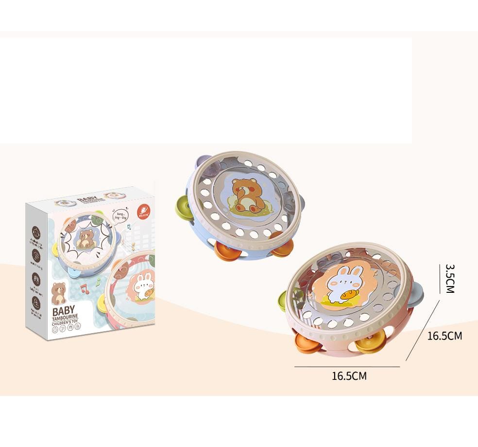 KidZilan early education animal baby tambourine, view 2