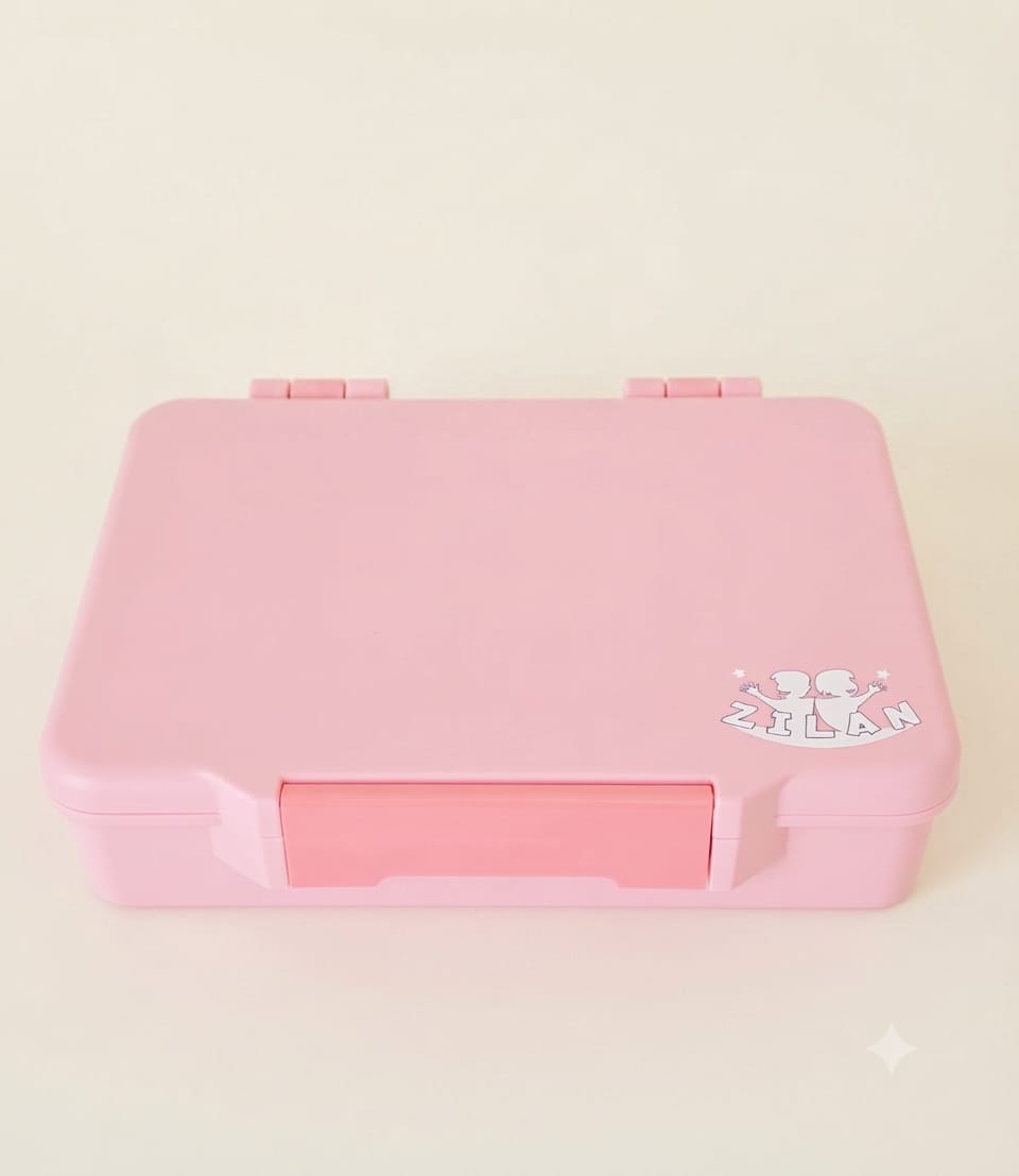 Zilan Compartment Bento Lunch Box - Baby Pink
