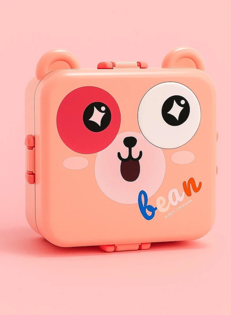 KidZilan Cartoon Bear 304 stainless steel bento box set, view 1