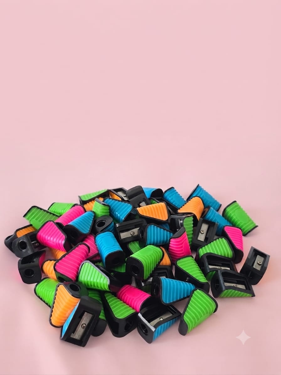 KidZilan Neon Ridge Wedge Pencil Sharpeners