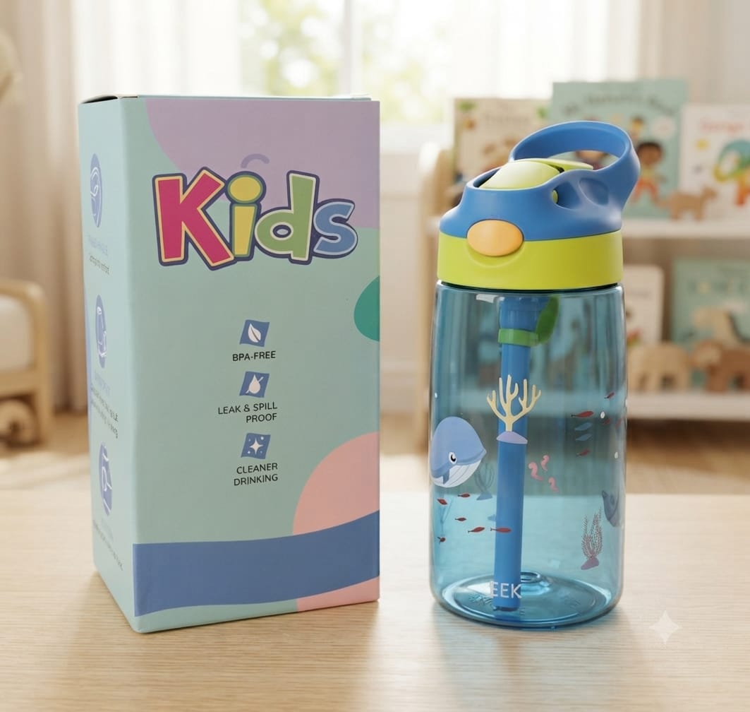 KidZilan Tritan Water Bottle 480ml - Blue Whale