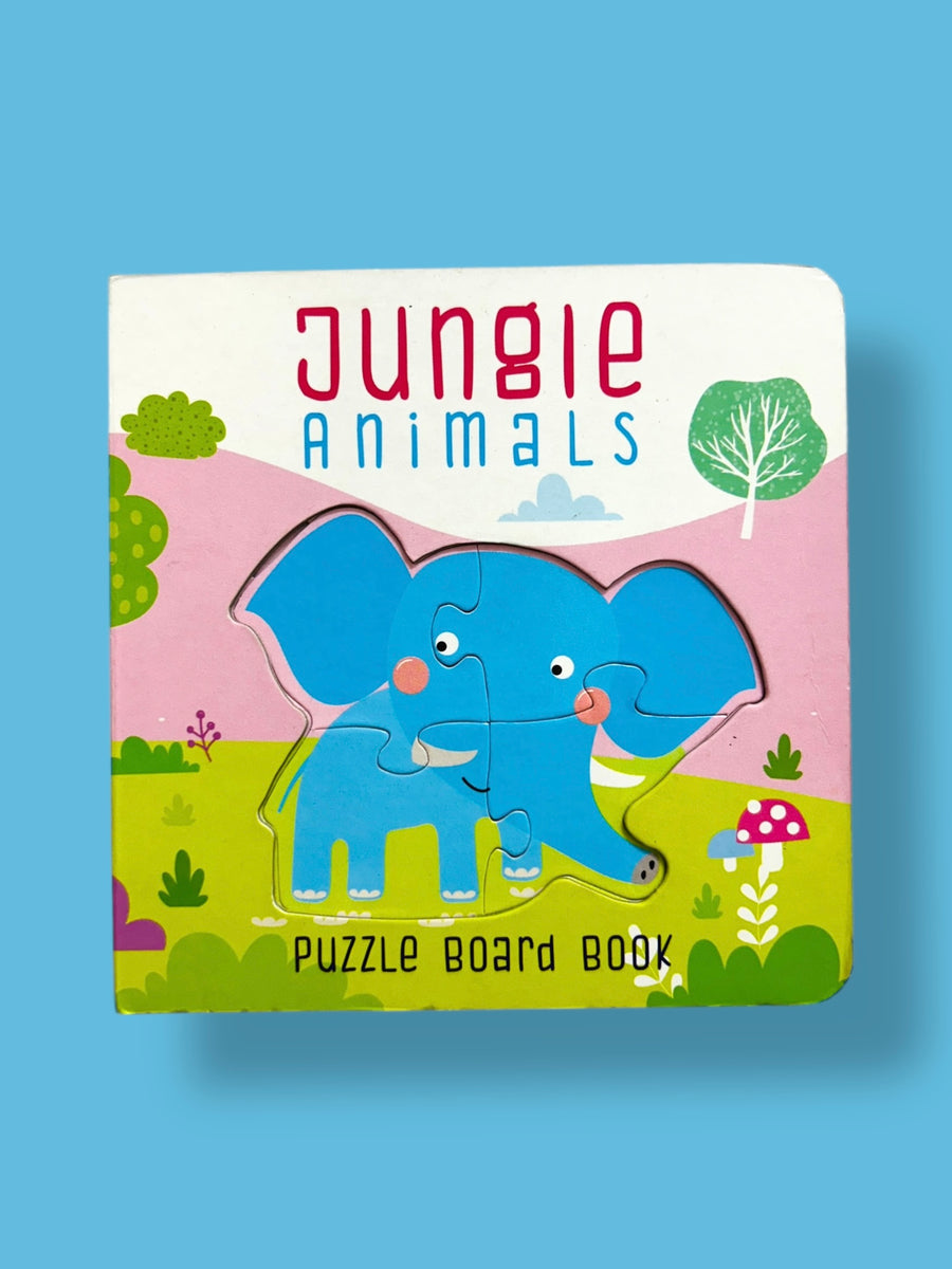Jungle Animals Puzzle Board Book - Interactive Story & Puzzle (16 x 16cm)