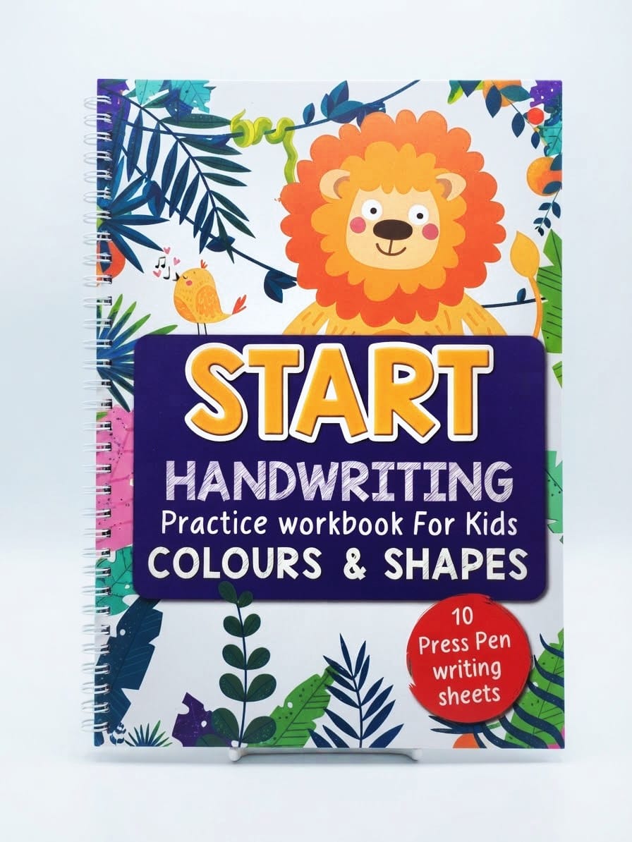 Start Handwriting Practice Workbook for Kids - Colours & Shapes (10 Pages)