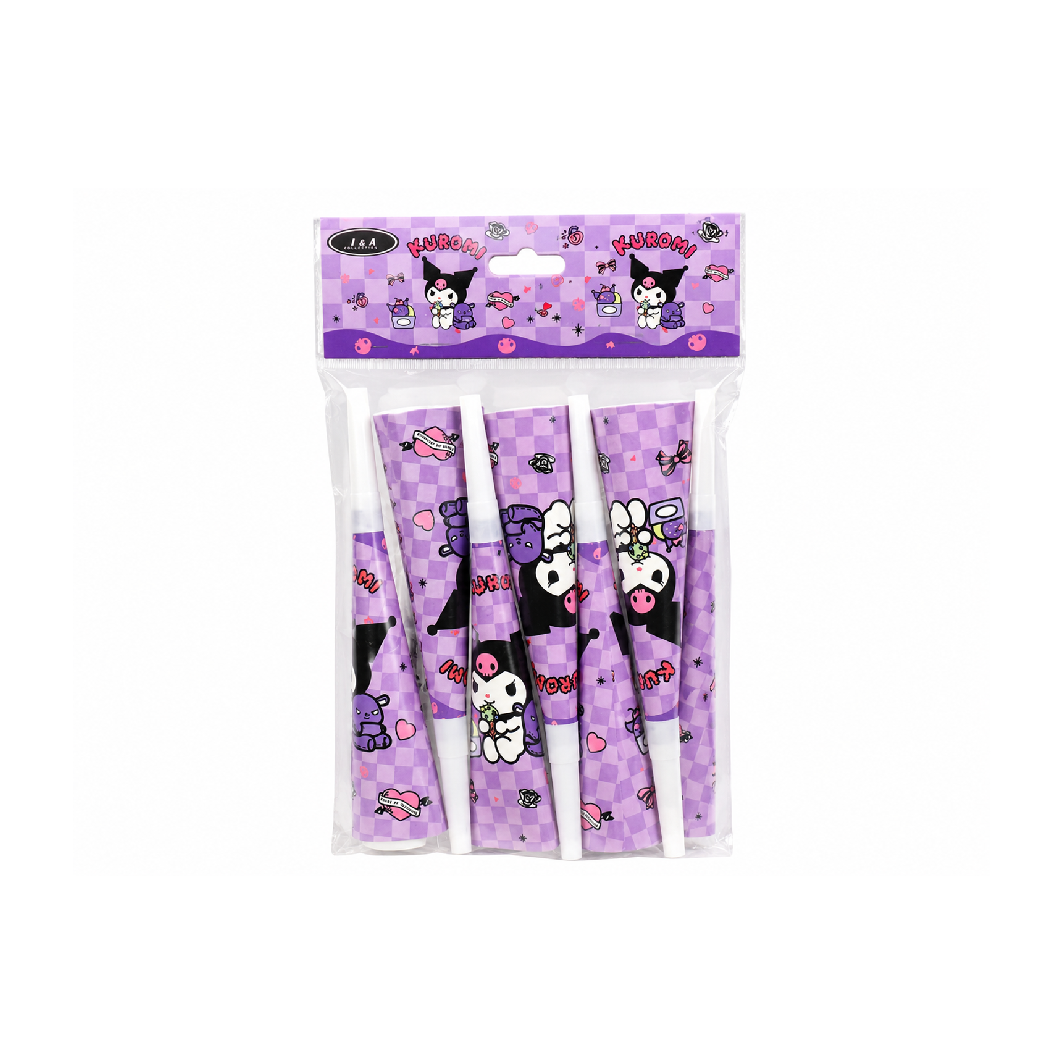 Kuromi Party Blowouts Set - 6 Pieces