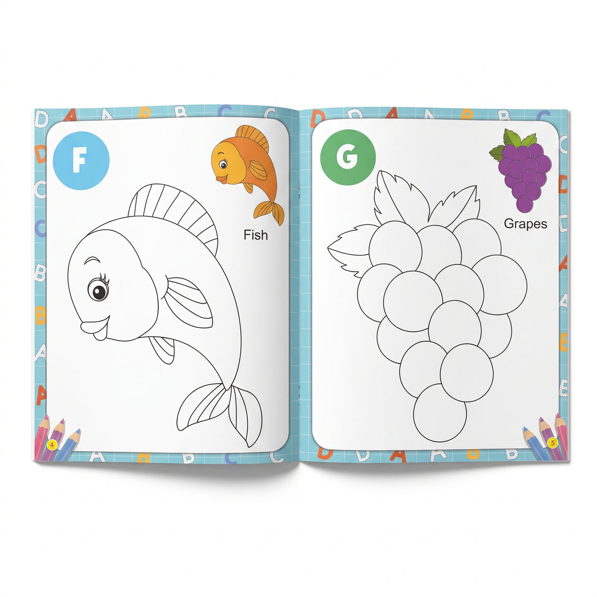 My First Alphabet Copy to Colour Book (16 Pages)