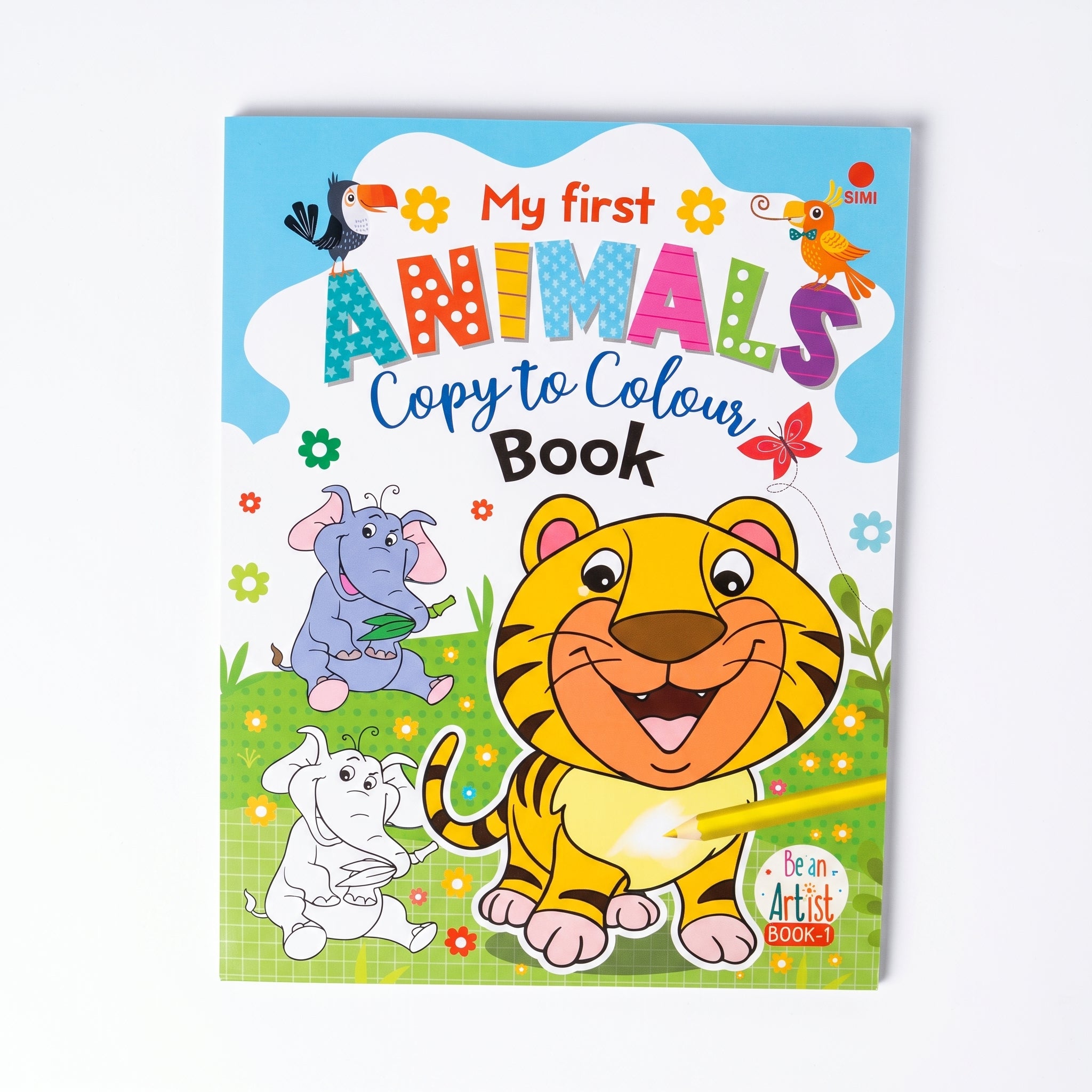 My First Animals Copy to Colour Book (16 Pages)