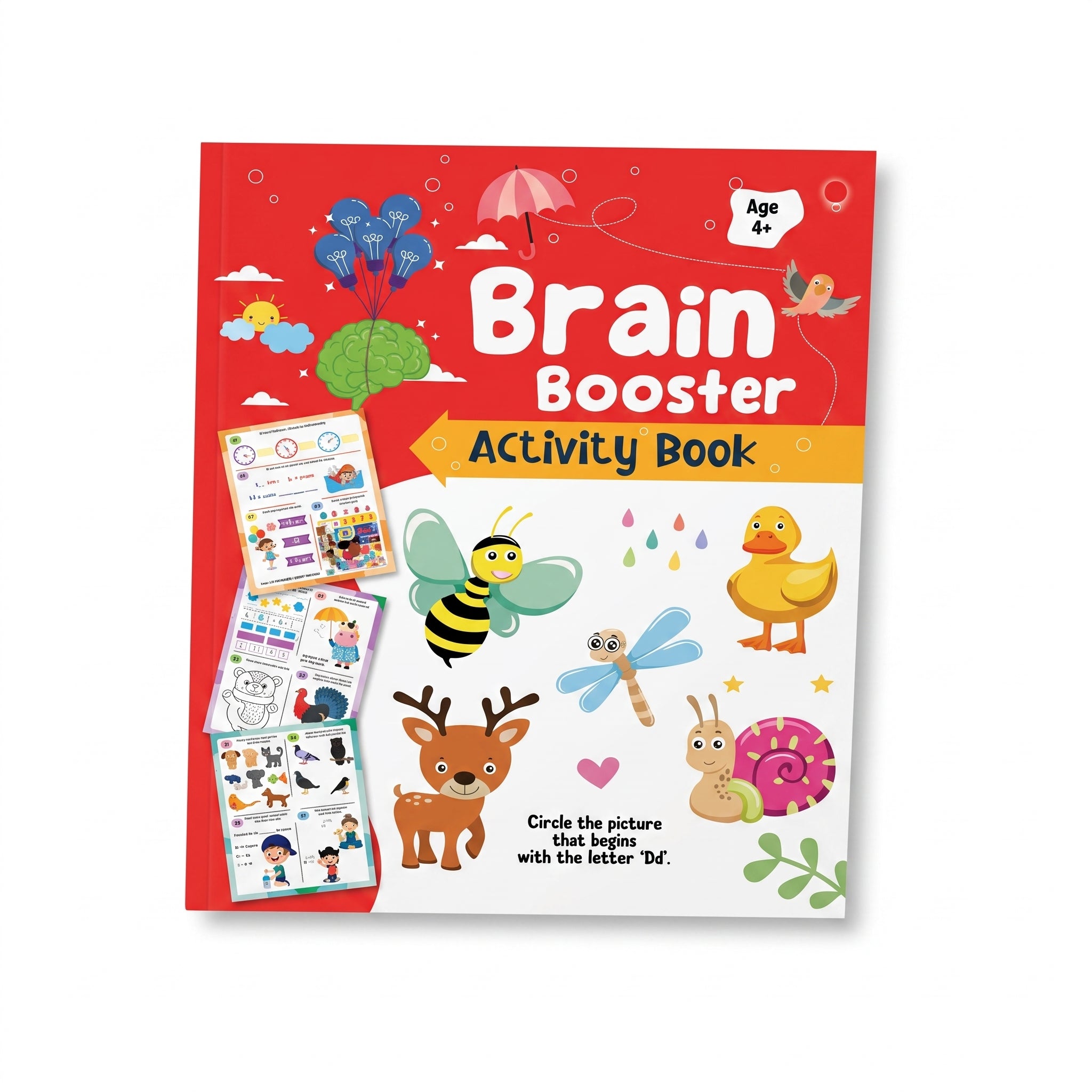 Brain Booster 96-Page Activity Book - 28x22cm (Ages 4+)