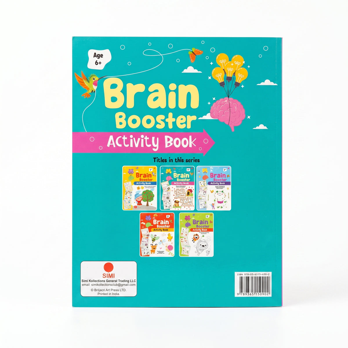 Brain Booster 96-Page Activity Book - 28x22cm (Ages 6+)