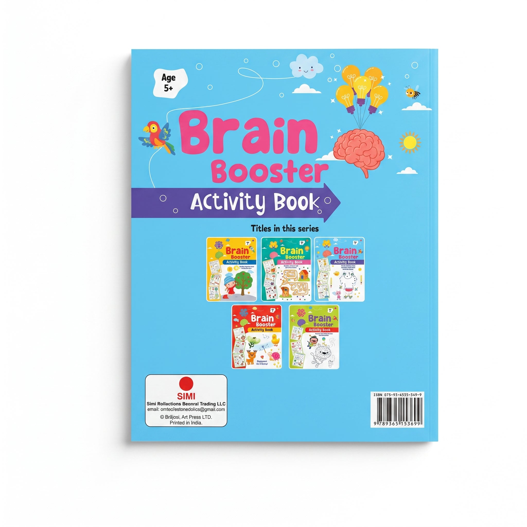 Brain Booster 96-Page Activity Book - 28x22cm (Ages 5+)