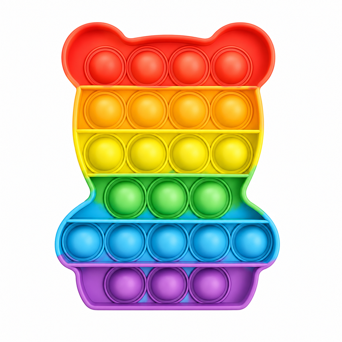 KidZilan Bubble Pop rainbow sensory fidget toy, view 2