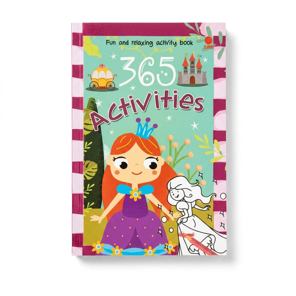 365 Activities Princess Fun and Relaxing Activity Book (24 x 16cm)