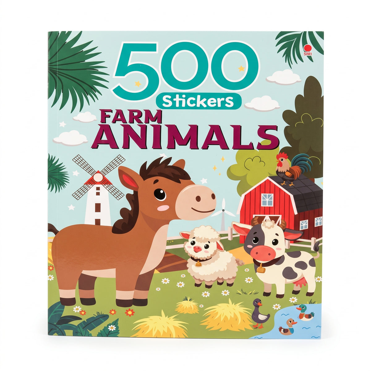 500 Stickers: Farm Animals Activity & Sticker Book (30 x 23cm)