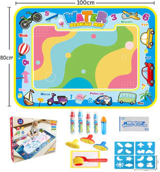 KidZilan Magic Water Canvas reusable drawing mat, wild animal, view 3