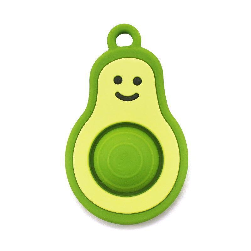 Algo silicone avocado baby teething toy, view 2