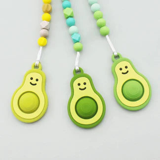 Algo silicone avocado baby teething toy, view 5