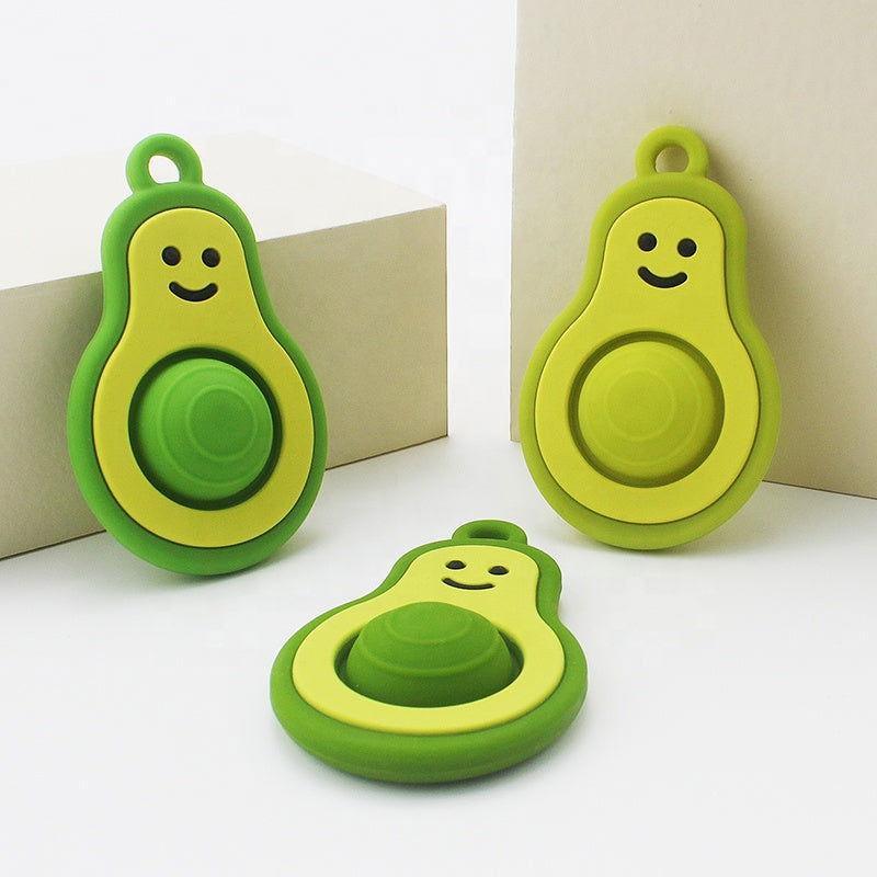 Algo silicone avocado baby teething toy, view 6