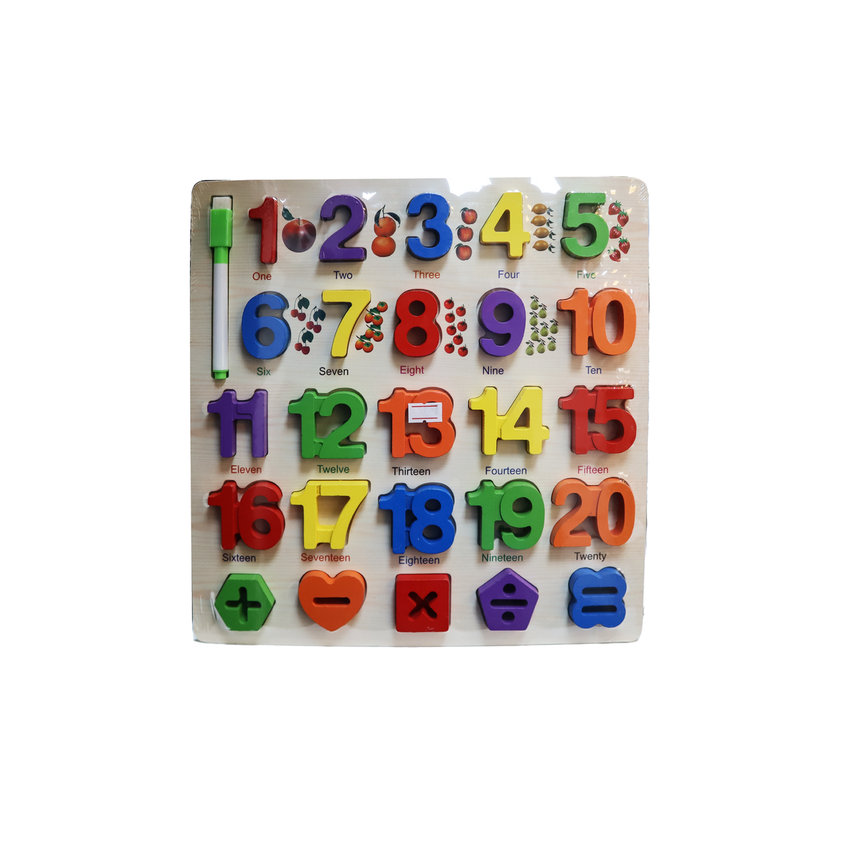 Foundation puzzle cube letters numbers and math, numbers view
