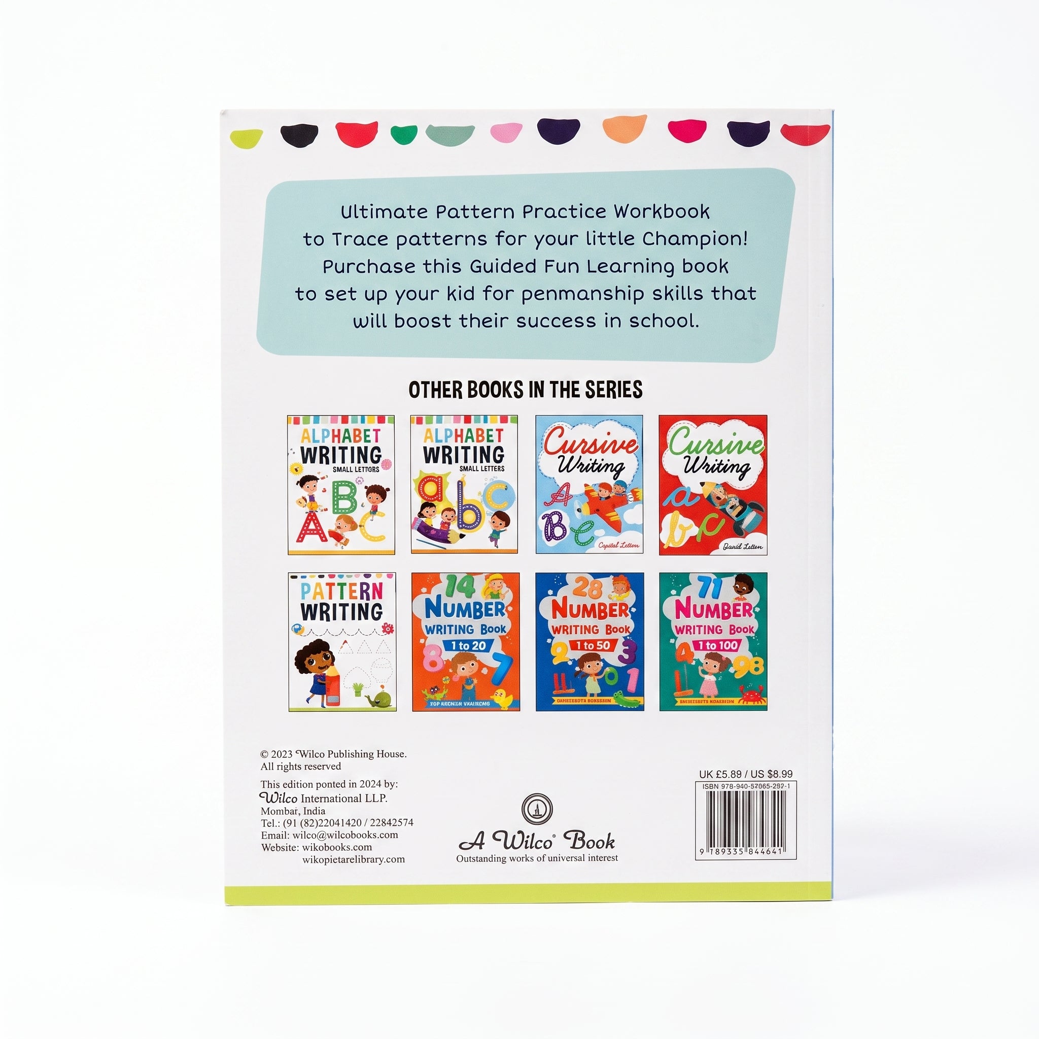 Pattern Writing Tracing Activity Book (48 Pages)