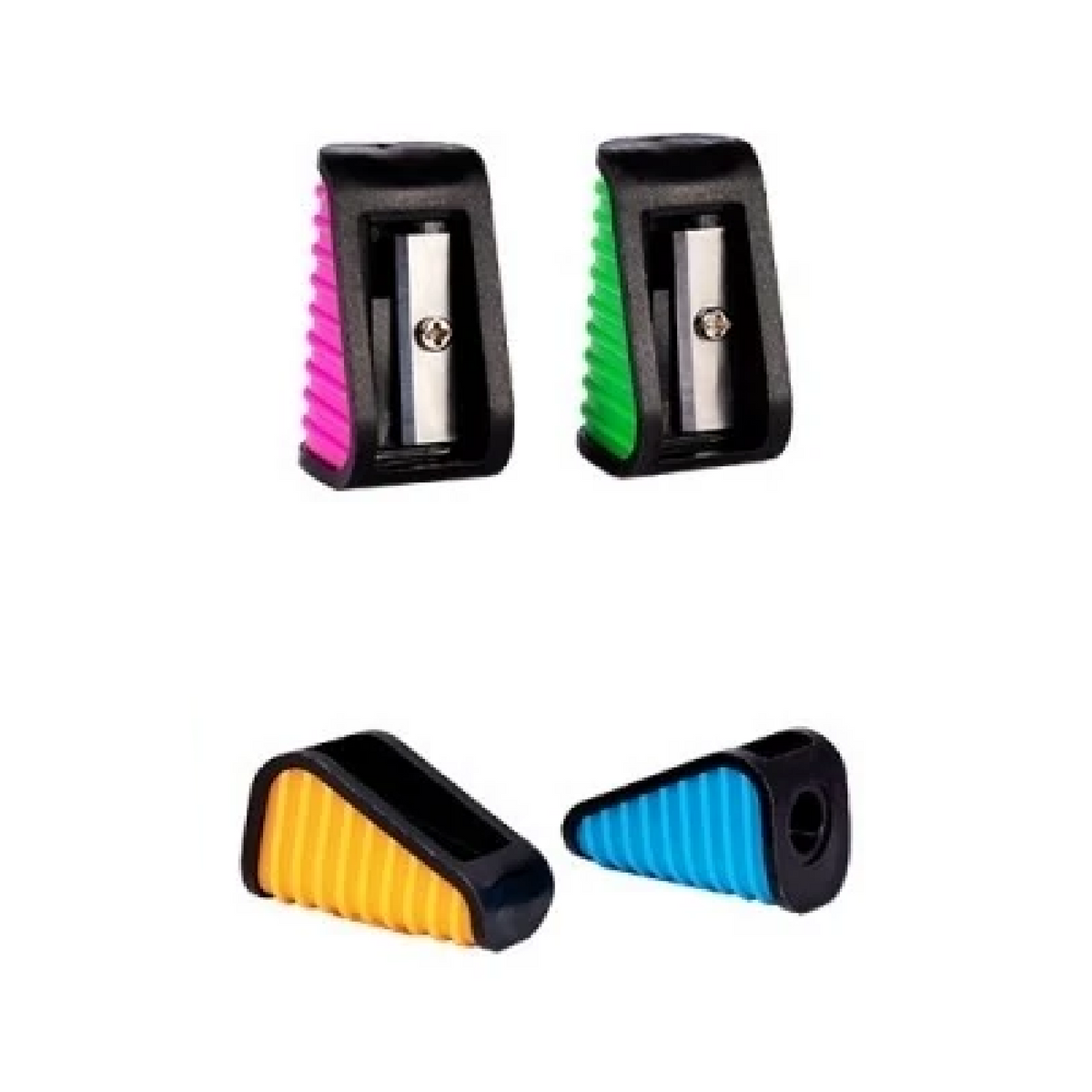 KidZilan Neon Ridge wedge pencil sharpeners, view 1