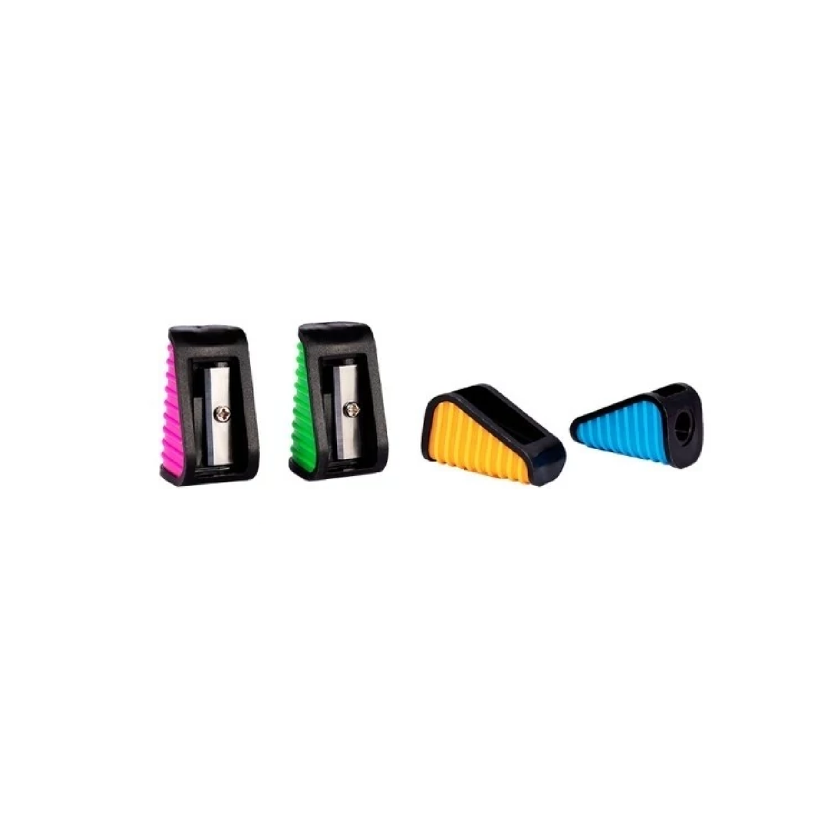 KidZilan Neon Ridge wedge pencil sharpeners, view 2