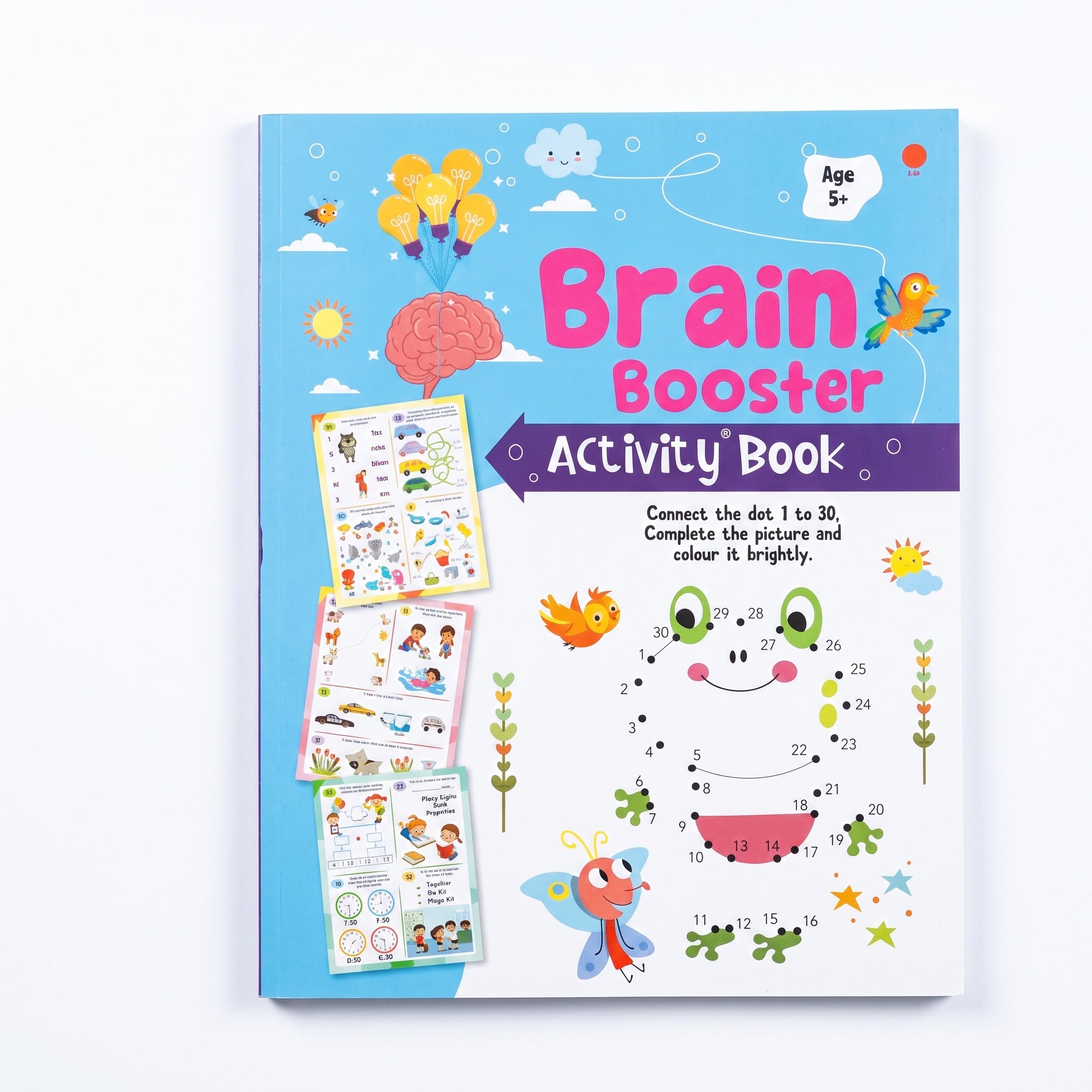 Brain Booster 96-Page Activity Book - 28x22cm (Ages 5+)