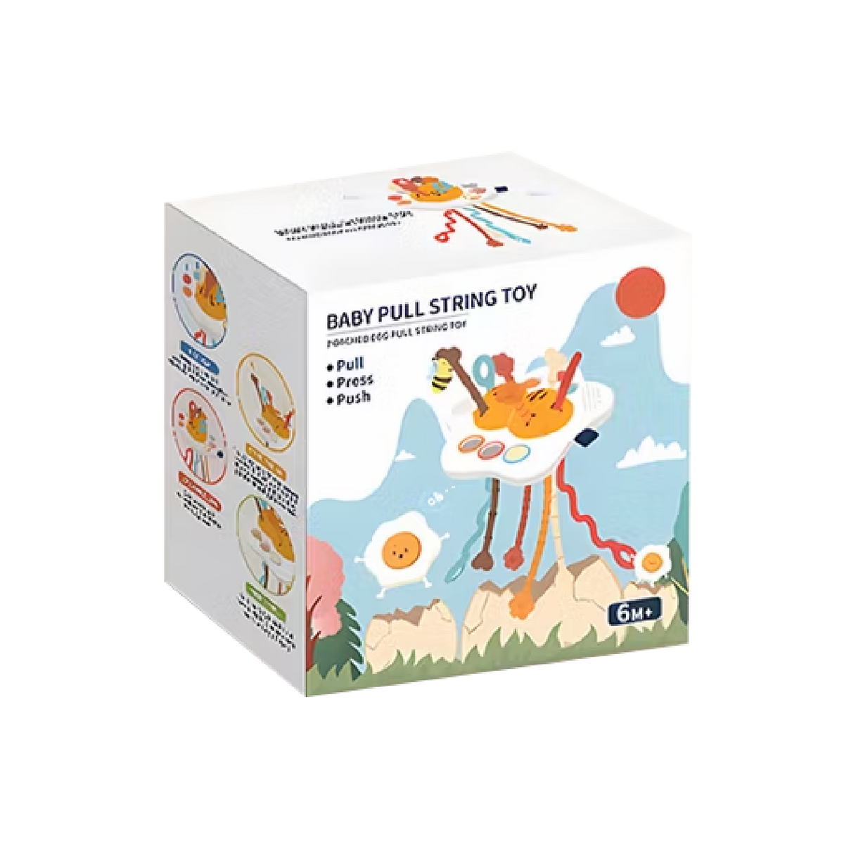 Sunny Side Up poached egg sensory activity toy, view 2