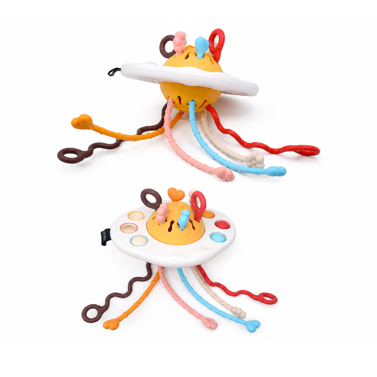 Sunny Side Up poached egg sensory activity toy, main view